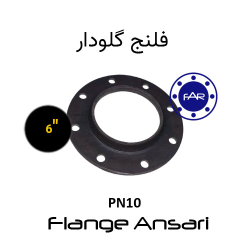 فلنج گلودار PN10 سایز 6 اینچ